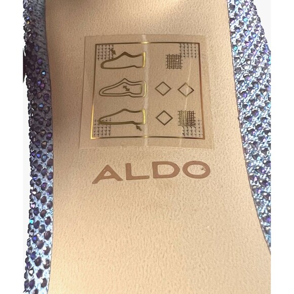 ALDO Deludith Boots Womens 8.5 Purple Heel Holiday Party Booties Chic Gift Ready - Picture 13 of 15